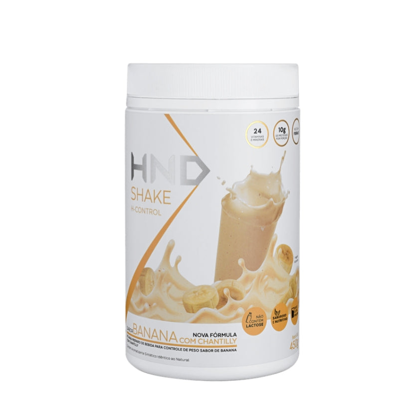 HND Shake H-Control Banana con Chantilly 450 g 10 g de proteína por porción.